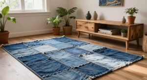 Artesanato Sustentável de Tapetes de Jeans