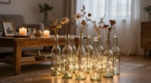 Garrafas de Vinho Vazias na Decoração