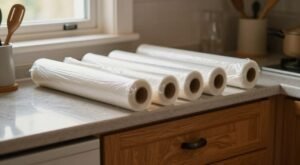 Papel-Filme em Cima dos Armários da Cozinha